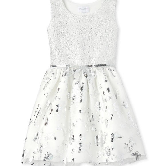 NWT Children’s Place white sleeveless dress - Picture 2 of 6